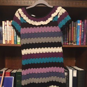 Super Cute Sweater Dress! Colorful Stripes Sz 14